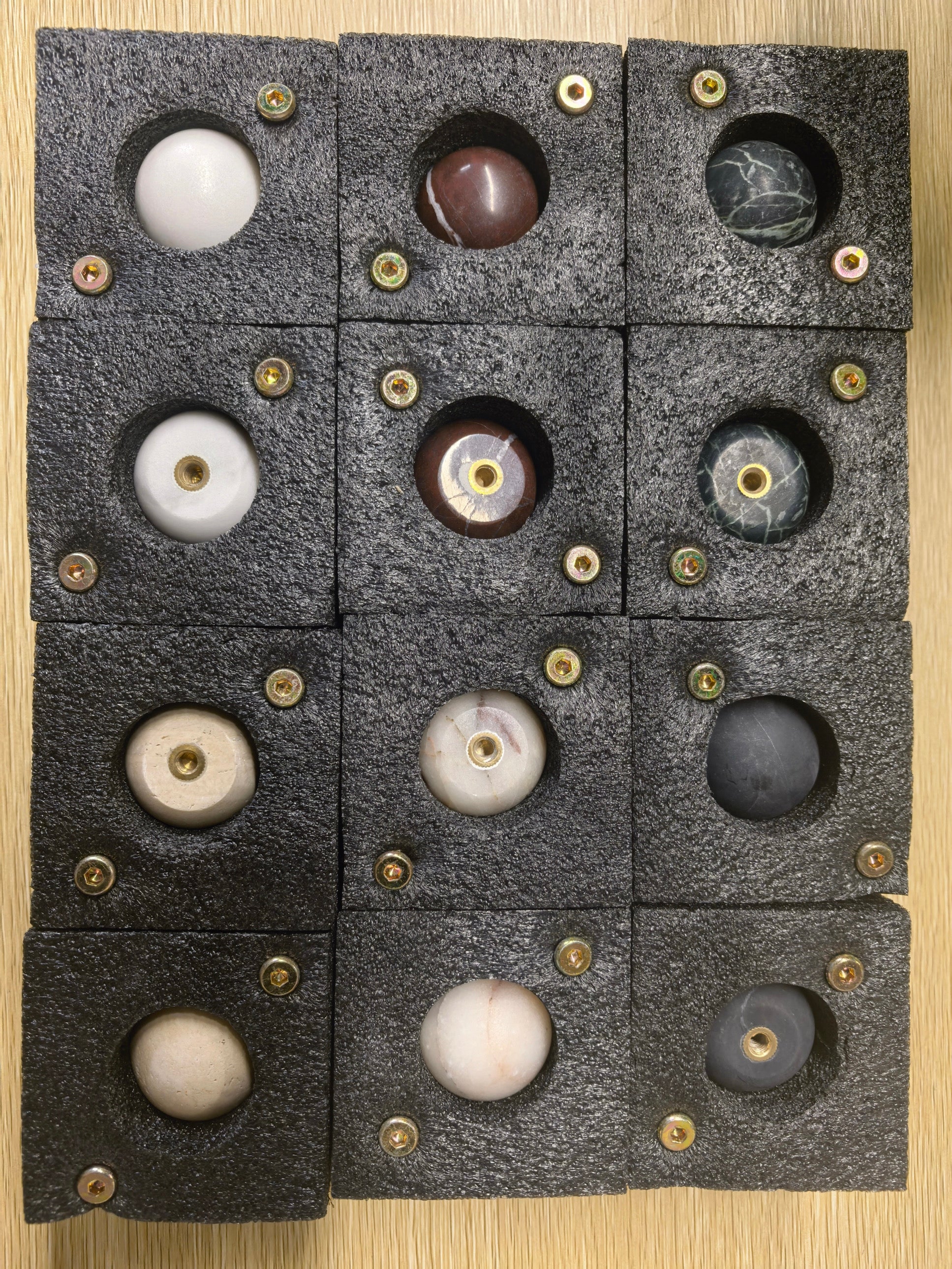 Marble Cabinet Knobs - Round Dome Shape